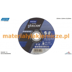 NORTON VULCAN 125mm x 1,0mm x 22,23mm